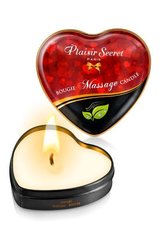 Распродажа!!! Массажная свеча сердечко Plaisirs Secrets Natural (35 мл) (срок годности 04.2024)
