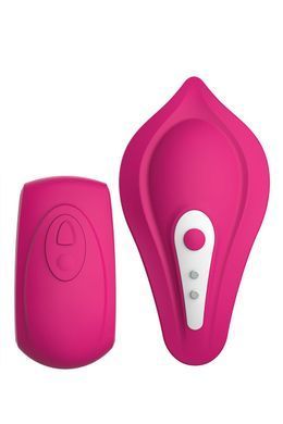 Вібратор у трусики Liebe Panty Vibe Recargable Cerise, нагрів до 39 &deg;C, пульт, трусики S-M в комплекті