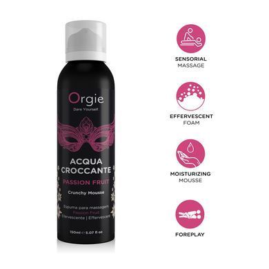 Масажна пінка Orgie &ndash; Acqua Croccante Passion Fruit (150 мл), ефект бульбашок, що лопаються
