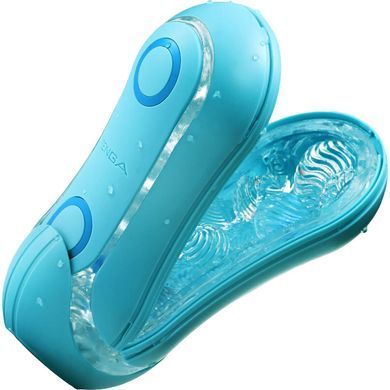 Мастурбатор Tenga Flip Orb &mdash; Ocean Blue, з можливістю зміни тиску та стимулювальними кульками всередині