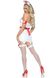 Виниловый костюм медсестры Leg Avenue Vinyl ER Hottie M, платье, фартук, манжета, головной убор