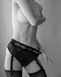 Мереживні трусики для страпона з підв&rsquo;язками для панчіх Strap-On-Me DIVA HARNESS - XS