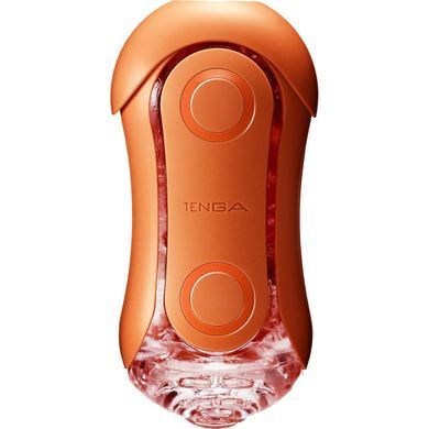Мастурбатор Tenga Flip Orb &mdash; Sunset Orange, з можливістю зміни тиску та стимулювальними кульками всередині