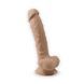 Фалоімітатор з вібрацією SilexD Vetus Vibro Flesh (MODEL 1 size 8in) + LRS, двошаровий, діам. 4,2 см