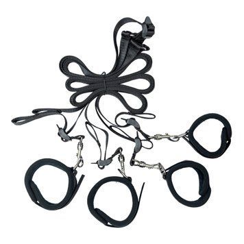 Розтяжка на ліжко Punishment - 5-Piece Bed Restraint Kit - Black