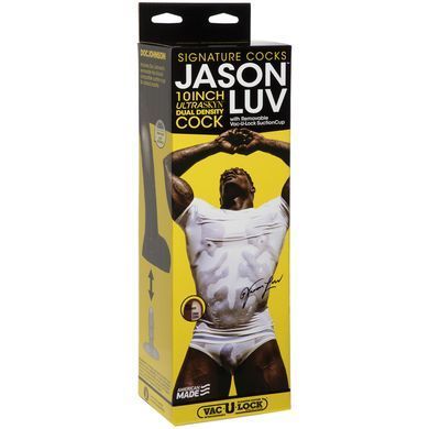 Фалоімітатор Doc Johnson Jason Luv 10 Inch Cock, зі зліпка пеніса, Vac-U-Lock, діаметр 5,1 см