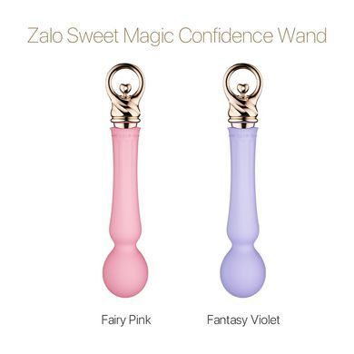 Вібромасажер із підігрівом Zalo Sweet Magic - Confidence Wand Fairy Pink