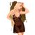 Мини-платье с кружевным лифом и стрингами Penthouse - Bedtime Story Black L/XL