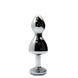 Металева анальна пробка Wooomy Lollypop Double Ball Metal Plug Red S, діам. 2,8 см, довжина 8,5 см