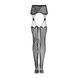 Эротические колготки-бодистокинг Obsessive Garter stockings S821 S/M/L, имитация чулок и пояса для ч