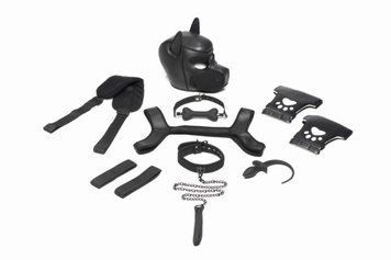 Набір BDSM цуценя Master Series Luxury Pup Arsenal Set - Black