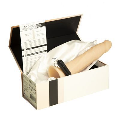 Фалоімітатор Naked Addiction &mdash; 9&Prime; Silicone Dual Density Bendable Dildo Vanilla, віброкуля в подаруно