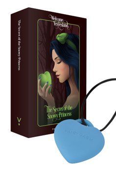 Мінівібратор &laquo;Сердечко&raquo; FairyGasm PleasureStone blue, 9 режимів, на шнурку