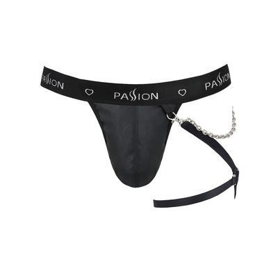 Чоловічі трусики танга з підв&rsquo;язкою Passion 058 THONG BILL L/XL Black
