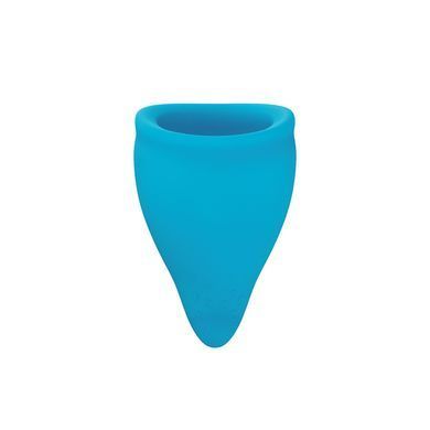 Менструальна чаша Fun Factory FUN CUP SIZE A, бірюзова, багаторазова, діаметр 4 см, об&rsquo;єм 20 мл