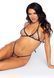 Еротичний комплект зі стразами Leg Avenue Catch Me Rhinestone set, трусики та бра, one size