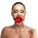 Кляп-розширювач у формі губ Art of Sex – Gag Lips, натуральна шкіра
