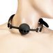 Повітропроникний кляп із силіконовою кулькою Punishment &ndash; Silicone Ball Gag &ndash; Black