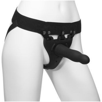 Страпон унісекс Doc Johnson Body Extensions &ndash; Be Aroused, вібрація, пульт керування, порожня насадка