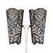 Мереживні наручники та комір Rosy Gold - Lace Cuffs and Collar - Black