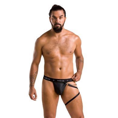 Чоловічі трусики танга з підв&rsquo;язкою Passion 058 THONG BILL XXL/XXXL Black