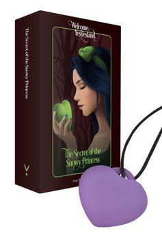 Мінівібратор &laquo;Сердечко&raquo; FairyGasm PleasureStone violet, 9 режимів, на шнурку