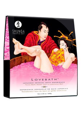 Гель для ванни Shunga LOVEBATH – Dragon Fruit 650 г, робить воду ароматним желе зі SPA-ефектом