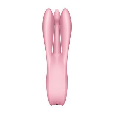 Кліторальний вібратор Satisfyer Threesome 1 Pink з трьома гнучкими пальчиками