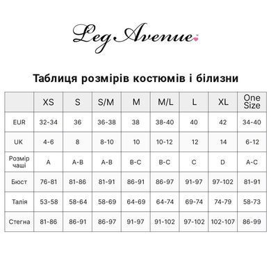 Комплект білизни Leg Avenue Bikini top, g-string & shrug One size Black, фетиш-болеро, ліф, стрінги