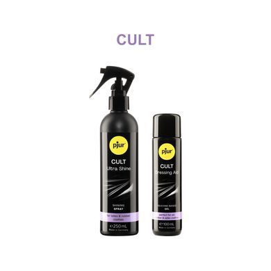 Змазка для латексу та гуми pjur Cult Dressing Aid 100 мл, для полегшення надягання фетиш-вбрання