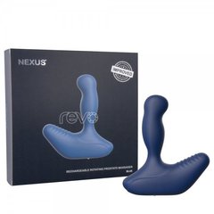 Массажер простаты Nexus Revo Blue с вращающейся головкой, макс. диаметр 3,2 см