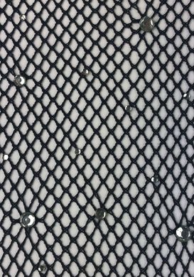 Колготки Leg Avenue Rhinestone micro net tights One size Black, мелкая сетка, стразы