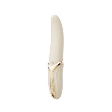 Вибратор Zalo &ndash; EVE Ivory White, вибрация + ротация, имитация язычка, подогрев до 39 &deg;C