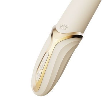 Вибратор Zalo &ndash; EVE Ivory White, вибрация + ротация, имитация язычка, подогрев до 39 &deg;C