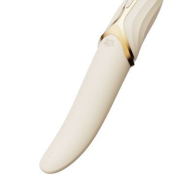 Вибратор Zalo &ndash; EVE Ivory White, вибрация + ротация, имитация язычка, подогрев до 39 &deg;C
