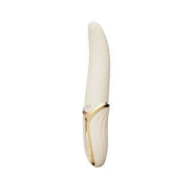 Вибратор Zalo &ndash; EVE Ivory White, вибрация + ротация, имитация язычка, подогрев до 39 &deg;C