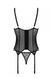 Корсет Passion MARINA CORSET, L/XL, black, з відкритими чашками