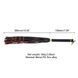 Флогер LOCKINK SEVANDA Red & Black Braided Tail Flogger, червоно-чорний, хвости з вузликами