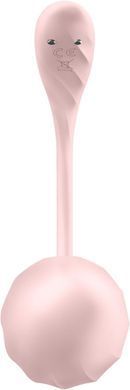 Смарт-віброяйце Satisfyer Ribbed Petal Connect App Rose, керування зі смартфона, пульт ДК