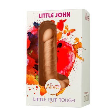 Фалоімітатор з присоскою Alive Little John, діаметр 3,5 см, ПВХ, об&rsquo;ємна головка