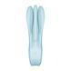 Кліторальний вібратор Satisfyer Threesome 1 Light Blue з трьома гнучкими пальчиками