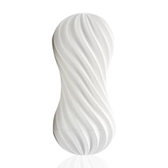 Мастурбатор Tenga Flex Silky White зі змінною інтенсивністю, можна скручувати