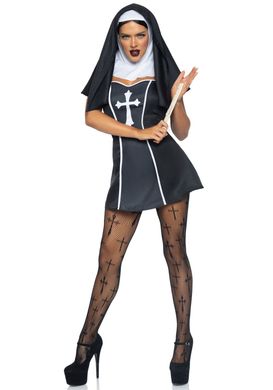 Костюм монашки Leg Avenue Naughty Nun M, платье, головной убор
