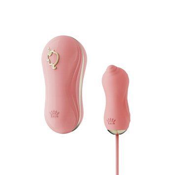 Набір 2в1 Zalo &mdash; UNICORN Pink, віброяйце + вакуумний стимулятор