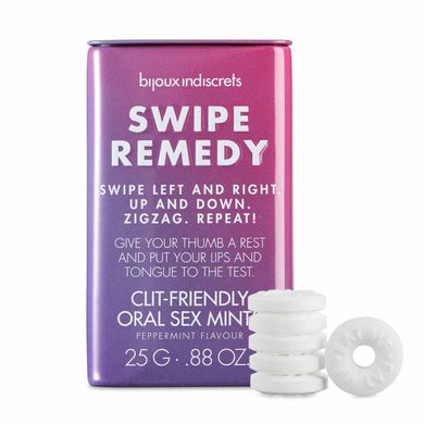 М'ятні цукерки Bijoux Indiscrets Swipe Remedy – clitherapy oral sex mints без цукру