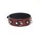 Шкіряний нашийник з повідцем Liebe Seele Wine Red Collar and Leash, 3 кільця для кріплення