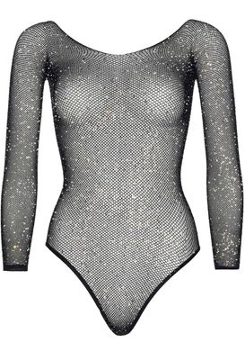 Сітчасте боді зі стразами Leg Avenue Crystalized fishnet bodysuit Black One Size