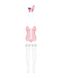 Эротический костюм зайки Obsessive Bunny suit 4 pcs costume pink S/M, розовый, топ с подвязками, тру