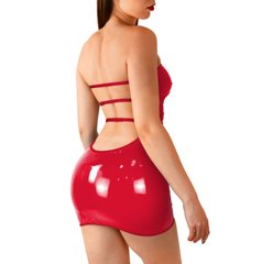 Сексуальна вінілова сукня Art of Sex - Jaklin, розмір L-2XL, колір червоний