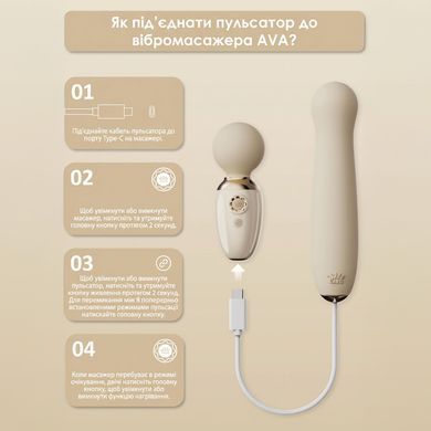 Пульсатор Zalo &ndash; AVA Attachment Sakura Pink для смарт-вібромасажера Zalo &ndash; AVA